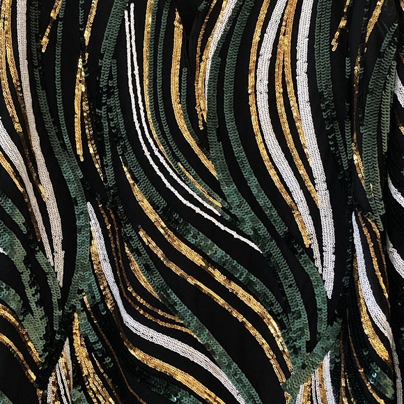 GUESS MARCIANO JEN TUNIC DRESS MEDIUM GREEN MULTI - Picture 4 of 15